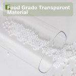 LivLab Mker Cereal Storage Container 1.4 Qt POP Container BPA-Free Airtight Rice & Flour Dispenser, Dry Food Storage, Kitchen Pantry Organization，White