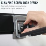 Aking Ace Garage Clamping Garden Tool organizer, Wall Mount Tool Holder Heavy Duty Garage Storage Tool Rack, Garage Organization Shovel Hangers Yard Tool Hook, Hold Up to 300lbs (32Inch Black)