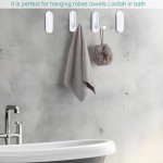 Foldable Towel Hooks for Bathroom,Wall Hooks for Hanging Heavy Duty Coat Robe Purse Hooks, Foldable Hooks Storage Solution for Bathroom,Closet,Entryway,Pool and Kitchen (4, White)