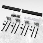 Aking Ace Garage Clamping Garden Tool organizer, Wall Mount Tool Holder Heavy Duty Garage Storage Tool Rack, Garage Organization Shovel Hangers Yard Tool Hook, Hold Up to 300lbs (32Inch Black)