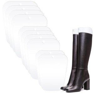 Ruisita 10 Pieces (5 Pairs) Boot Shaper Form Inserts Boots Tall Support for Women and Men (12/14/16 Inches, Clear)