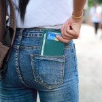 Travelambo Slim Wallet Front Pocket Minimalist Leather RFID Blocking Medium Size