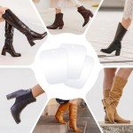 Ruisita 10 Pieces (5 Pairs) Boot Shaper Form Inserts Boots Tall Support for Women and Men (12/14/16 Inches, Clear)