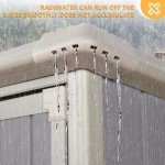 Jolydale 5.0’ x 3.1’ Outdoor Storage Shed, Resin Utility Tool Shed with Large Storage Room Storage House with Lockable Door, for Backyard, Patio and Lawn Furniture, Gray