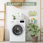 LIGHT DUST Wire Hanging Wall Basket, 2 Black Baskets Set, Adhesive Wall Mount Organizer for Pantry Kitchen RV Bathroom Cabinet Storage Organization