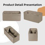 DGAZ Bag Organizer Insert For Kelly pochette/mini II /20/25/28/32/35/40/42/45 Bags, Silk Purse Organizer, Simplicity Handbag & Tote Organizer(Cris tourterelle,KL42)