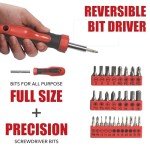 SPICIMOMO 38 Pieces Tool Set with Portable Storage Boxes, Basic Home Red Tool Kit for Daily Repairing and Maintenance, Home DIY Tool Kit Set for Office & Garage