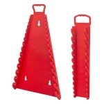 C&T 2 Pack Magnetic Wrench Organizer,Magnetic Wrench Holder, SAE and Metric,Premium Quality Wrench rack,1/4" - 1/16", 6mm-24mm, 15+12pack