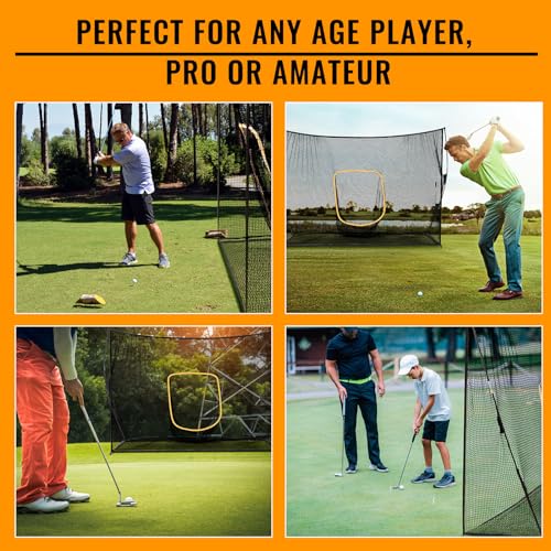 Portable Meooeck Golf Net: Huge 10 x 7ft