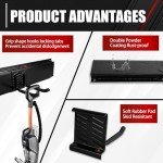 48In Garage Storage, Garage Tool Organization Wall Mount, Tool Organizer, Wall Mount Tool Storage Rack, Garage Garden Tool Organizer with 3 Rails and 7 Hooks, Hold Up to 440lbs, Include Torpedo level