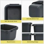 QYQRQF Tool Box Organizer, Tool Drawer Organizer Tray Divider Toolbox Organization Garage Tool Organizers and Storage for Rolling Tool Chest Cabinet Workbench Desk Drawer Organization, Black (32PCS)