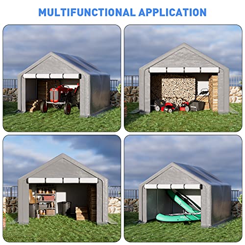 10x10 ft Portable Shed for Outdoor Tool Storage