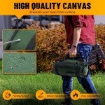 Tool Bag，Roll Up Tool Bag, Heavy Duty Portable Tool Organizer with and 4 detachable and secure zipper pockets,2 detachable transparent pockets,Gift for Dads, Mechanics