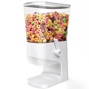 Cereal Dispenser Countertop Air Tight Cereal Containers Storage for Pantry Organizers and Storage Candy Snack Organizer Dry Food Storage Container with Lid for Kitchen Organization Oatmeal Nut Granola