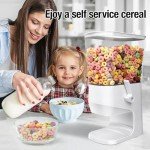 Cereal Dispenser Countertop Air Tight Cereal Containers Storage for Pantry Organizers and Storage Candy Snack Organizer Dry Food Storage Container with Lid for Kitchen Organization Oatmeal Nut Granola