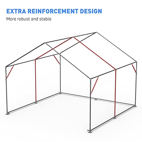 10x10 ft Portable Shed for Outdoor Tool Storage