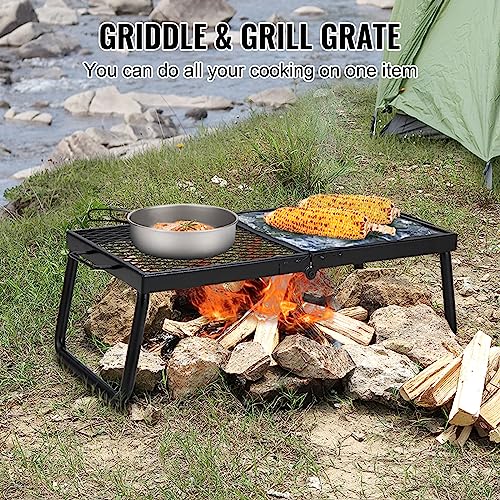 VEVOR Portable Folding Campfire Grill with Carrying Bag