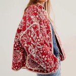 friday black deals 2024 women jackets men friday black deals 2024 Cropped Puffer Jacket for Women Lightweight Floral Printed Open Front Quilted Coat Winter Warm Outwear my orders