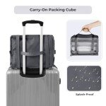 GRANNY SAYS Compression Packing Cubes for Travel, Foldable Hanging Travel Shelves with Mesh Window, Packing Cubes for Carry on Suitcase Organizer, Large Travel Organizer Bags for Luggage, Grey