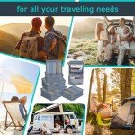 YUSWBCO Packing Cubes for Travel 6 Set Travel Cubes for Packing Suitcase Organizer Lightweight Travel Packing Cubes Travel Packing Organizers (Gray)