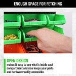SWANLAKE 30PCS Wall Mounted Storage Bins, Plastic Garage Rack,Screw Storage,Tool Organizers.