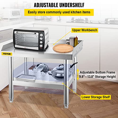 VEVOR Stainless Steel Equipment Stand Grill Table