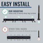 StoreYourBoard BLAT Garage Tool Organizer Wall Mount, Garage Organization and Storage, Shovel & Rake Hangers Garden Yard Tool Rack, Industrial Steel Holds 250 Pounds