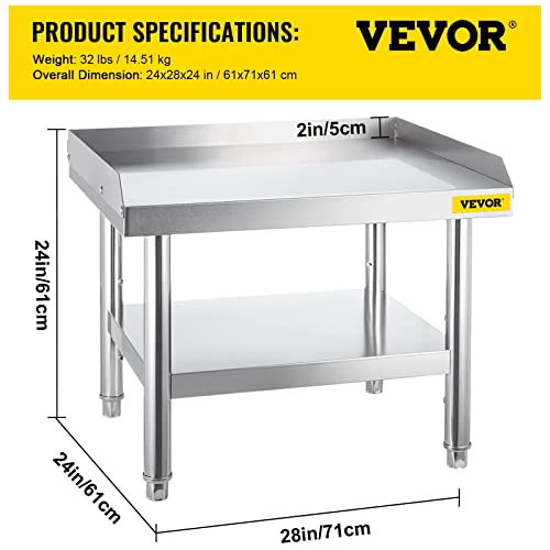 VEVOR Stainless Steel Equipment Stand Grill Table