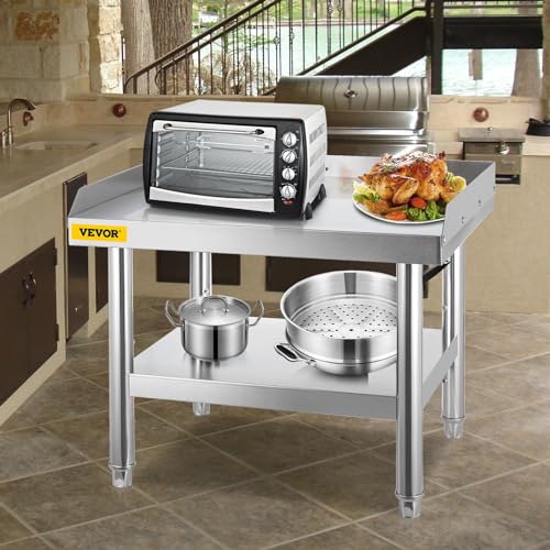 VEVOR Stainless Steel Equipment Stand Grill Table