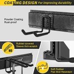 UUP Garage Storage, Garage Organization, Wall Mount Garden Tool Organizer 48 Inches, Max 440lbs Adjustable Metal Hooks, Yard Shed Rack, Tool Holder for Hanging Rake Broom Mop Snowboard, Home Gift