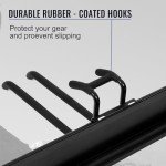 Aking Ace Wall Mount Tool Storage Rack, Heavy Duty Garage Storage Tool Organizer, Garden Tool Wall Hooks and Hangers, Hold Up to 350lbs Black