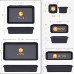 [60 PCS Upgraded] FLYVOLE Tool Box Organizer Tray, Toolbox Desk Drawer Organizer, Tool Box Tray, Toolbox Organization Storage for Rolling Tool Chest (60 PCS)