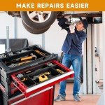 [60 PCS Upgraded] FLYVOLE Tool Box Organizer Tray, Toolbox Desk Drawer Organizer, Tool Box Tray, Toolbox Organization Storage for Rolling Tool Chest (60 PCS)