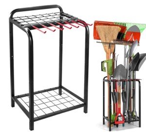 Trieez Heavy Duty Garden Tool Storage, Garden Tool Organizer - Sturdy Garden Yard Tool Rack for Garage Organization and Storage, Shed, Yard Tool Holder, Garage Tool Organizer Rack