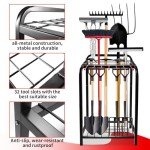 Trieez Heavy Duty Garden Tool Storage, Garden Tool Organizer - Sturdy Garden Yard Tool Rack for Garage Organization and Storage, Shed, Yard Tool Holder, Garage Tool Organizer Rack