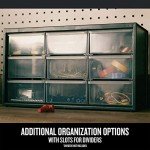 Craftsman Plastic Storage Organizer Bin System, 9 Compartment, Modular, Home Office