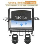 ZEAKOC Power Tool Organizer, 4 Layers Heavy Duty Drill Holder Wall Mount,Metal Garage Tool Organization for Efficient Power Tool Storage,Separate Tool Rack Christmas for Men Dad Father