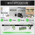 SWANLAKE 12" Magnetic Tool Holder Strip,Metal Tool Magnet Bar for Garage Organization(4PCS)