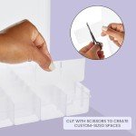 Juvale 3 Pack Bead Storage Organizer Box with 36 Grids and Removable Dividers - Plastic Container Tray for Craft, Jewelry and Earrings