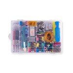 SYMPABASIC SOUFFAHOUSE Plastic Organizer Container Box 36 Compartments Jewelry Storage Box with Adjustable Dividers (1 Pack)