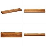 5-Slot Wooden Quilting Ruler Stand and Template Organizer, Sewing Accessories and Supplies 17 x 4 in - Quilting Ruler Holder - Quilting Ruler Rack - Quilting Ruler Template - Quilt Ruler Holder