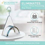 CLOSETLY Handbag Hangers, New Luxury Acrylic Purse and Bag Holder Hook, Closet Storage and Organization Display (Pack of 1)