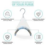 CLOSETLY Handbag Hangers, New Luxury Acrylic Purse and Bag Holder Hook, Closet Storage and Organization Display (Pack of 1)