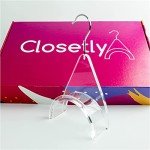 CLOSETLY Handbag Hangers, New Luxury Acrylic Purse and Bag Holder Hook, Closet Storage and Organization Display (Pack of 1)