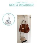 CLOSETLY Handbag Hangers, New Luxury Acrylic Purse and Bag Holder Hook, Closet Storage and Organization Display (Pack of 1)