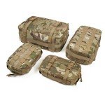 CASONMMAX 4 Set Tactical Packing Cubes ，Compressible Mesh Duffle Storage Bag,Portable Edc Molle Pouch Organizer. (MC)