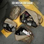 CASONMMAX 4 Set Tactical Packing Cubes ，Compressible Mesh Duffle Storage Bag,Portable Edc Molle Pouch Organizer. (MC)