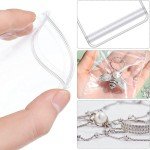 PVC Jewelry Pouches Clear Zipper Bags Anti Oxidizing Earrings Storage Bags for Storage Jewelry Packing Bags(100PCS 1.57 * 2.36 IN)