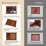 ZAPUVO PU Leather Tray and Keychain Desktop Storage Organizer for Men, Gifts for Dad Husband Him for Birthday Anniversary from Daughter Son Wife, Unique Gifts Ideas for Him Boyfriend Christmas Xmas