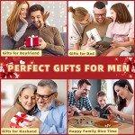 ZAPUVO PU Leather Tray and Keychain Desktop Storage Organizer for Men, Gifts for Dad Husband Him for Birthday Anniversary from Daughter Son Wife, Unique Gifts Ideas for Him Boyfriend Christmas Xmas